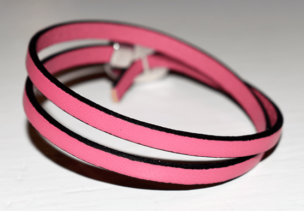 Minischiebeperlenarmband 2-fach gewickelt, rosa