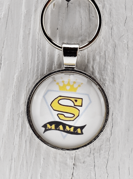 Schlüsselanhänger Super-Mama