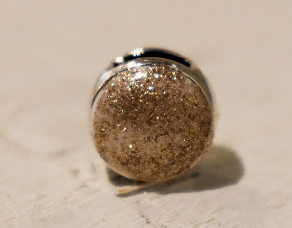 Minischiebeperle sparkling Bronze